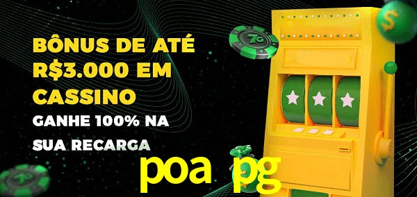 poa pg melhor bônus de depósito